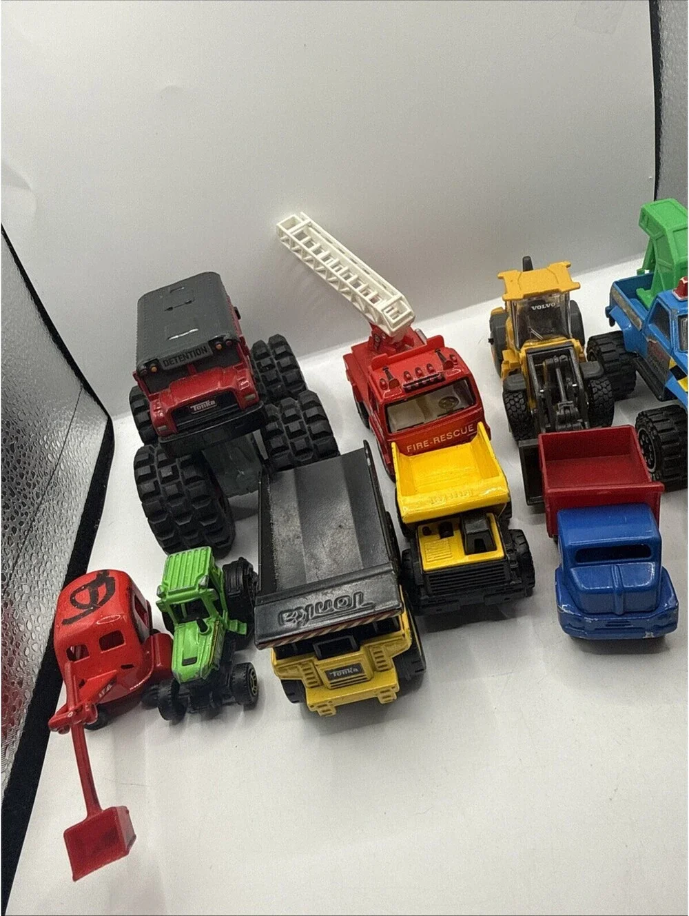 Vintage Tonka Maisto Micro Mini Diecast Truck Lot 1990s Construction Fire Rescue